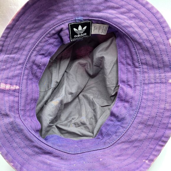 Adidas Reverse Dye Adults Purple Bucket Hat Casual Outdoors Retro Party Colorful - Picture 8 of 8